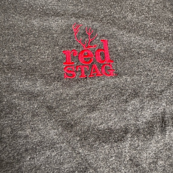 Red Stag Men’s XL embroidered grey tee - Picture 2 of 4